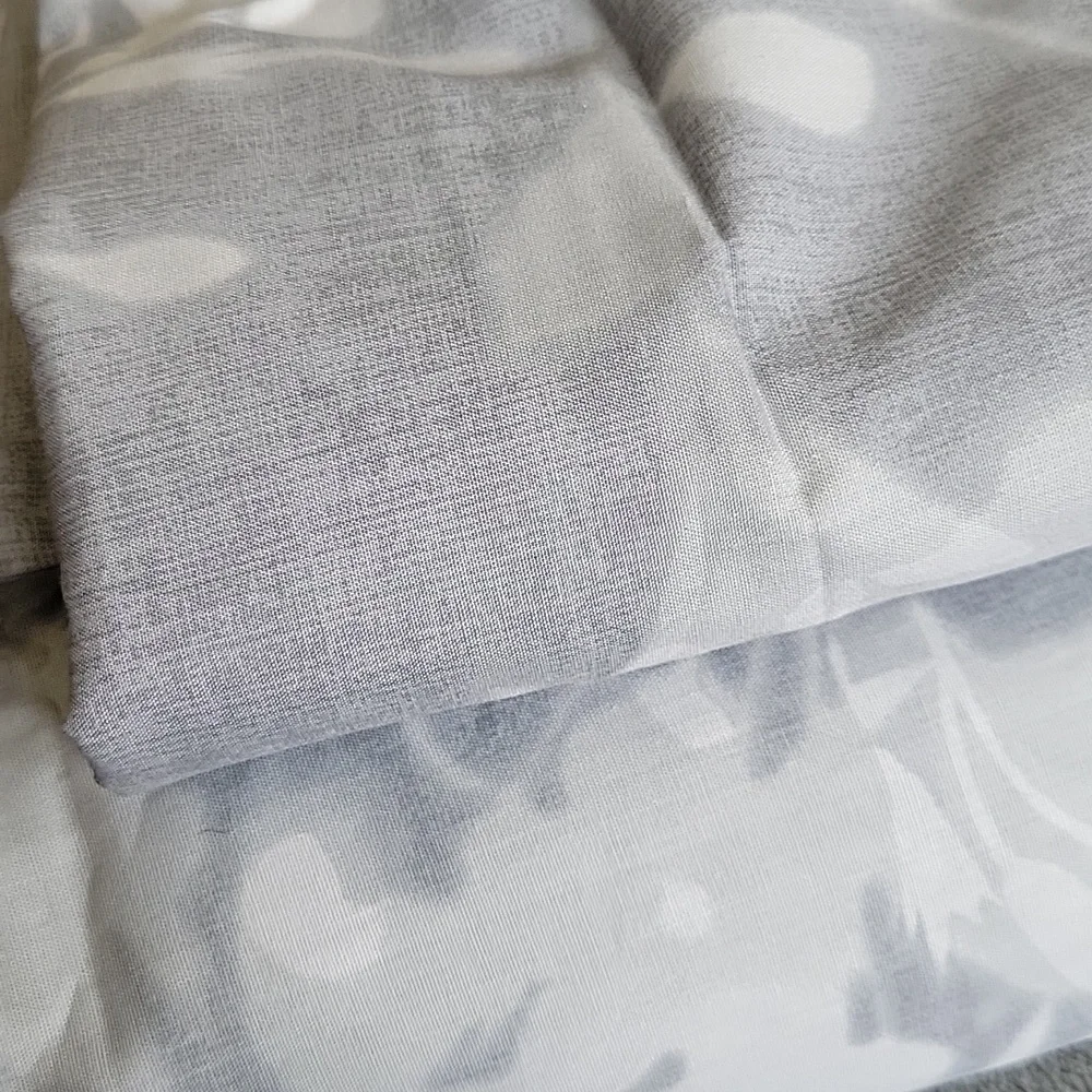 NEW Kenneth Cole Merrion Organic Cotton Grey Duvet Cover Set - Full - Queen